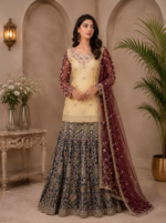 3PC Embroidered Skirt