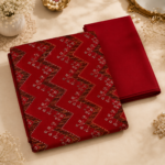 Red 2-Piece Unstitched Lawn Suit